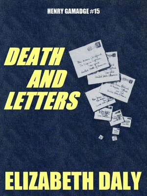 cover image of Death and Letters